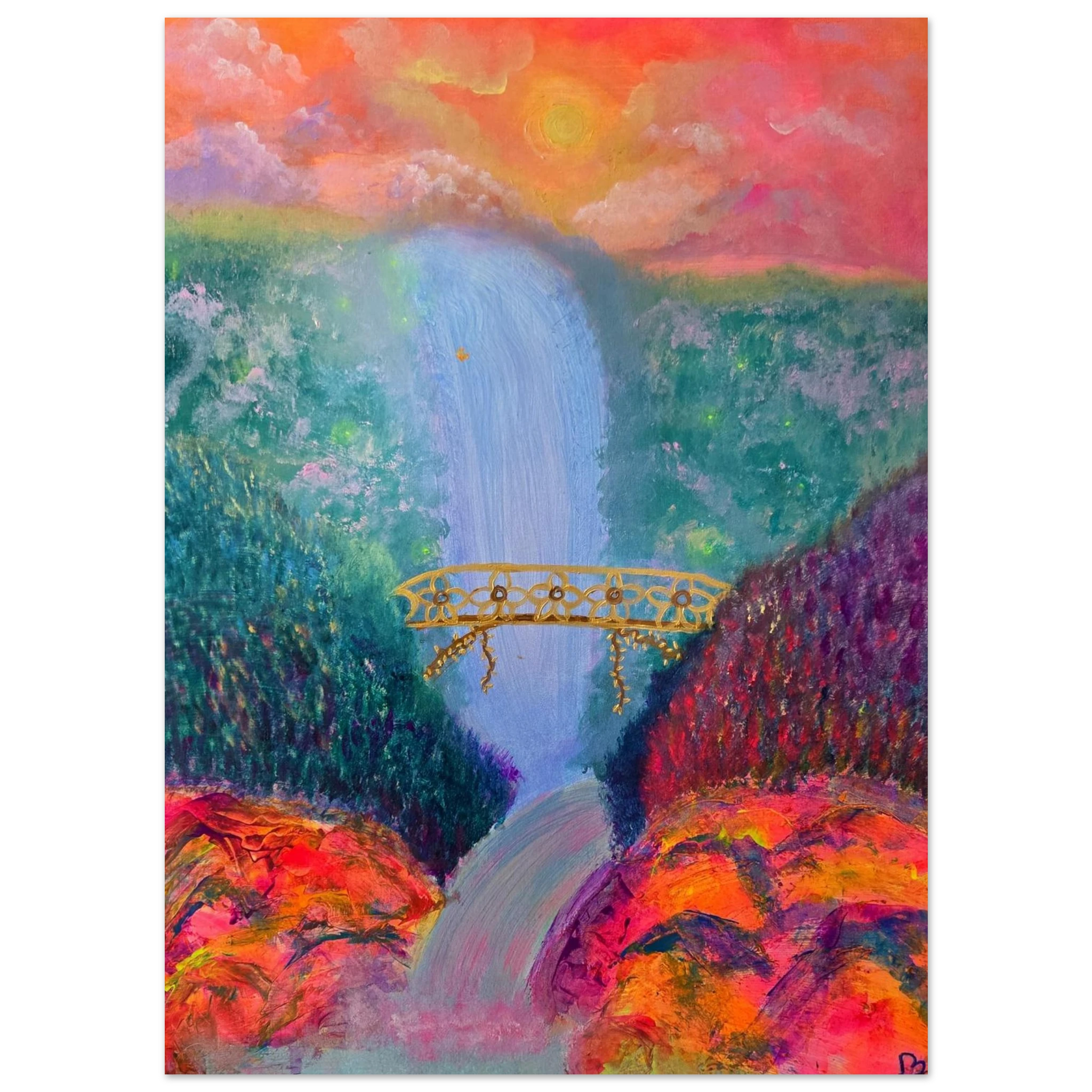 Everlasting glow : Premium Semi - Glossy Paper Poster - Glow N Flow Studio 777