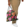 Hydrangeas of the Heart Drawstring bag - Glow N Flow Studio 777