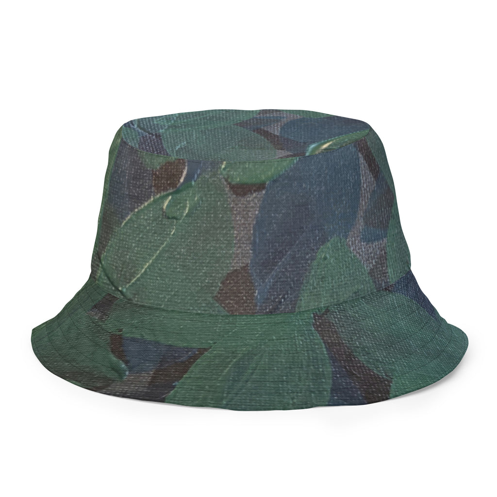 Hydrangeas of the Heart/ orange leaves - Reversible bucket hat - Glow N Flow Studio 777