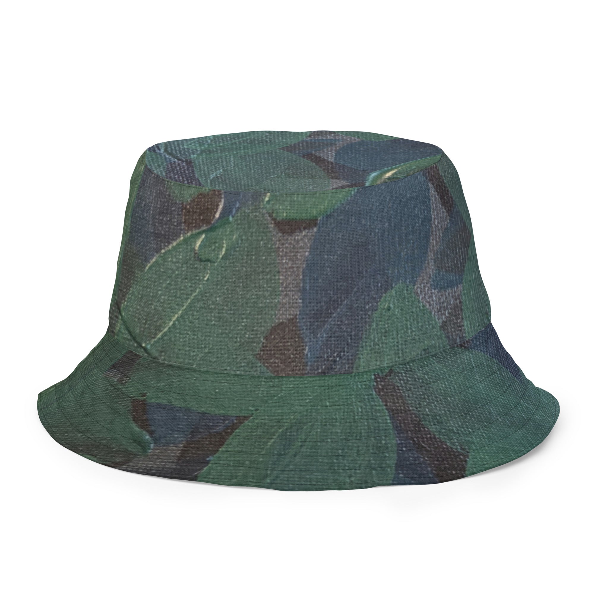 Hydrangeas of the Heart/ orange leaves - Reversible bucket hat - Glow N Flow Studio 777