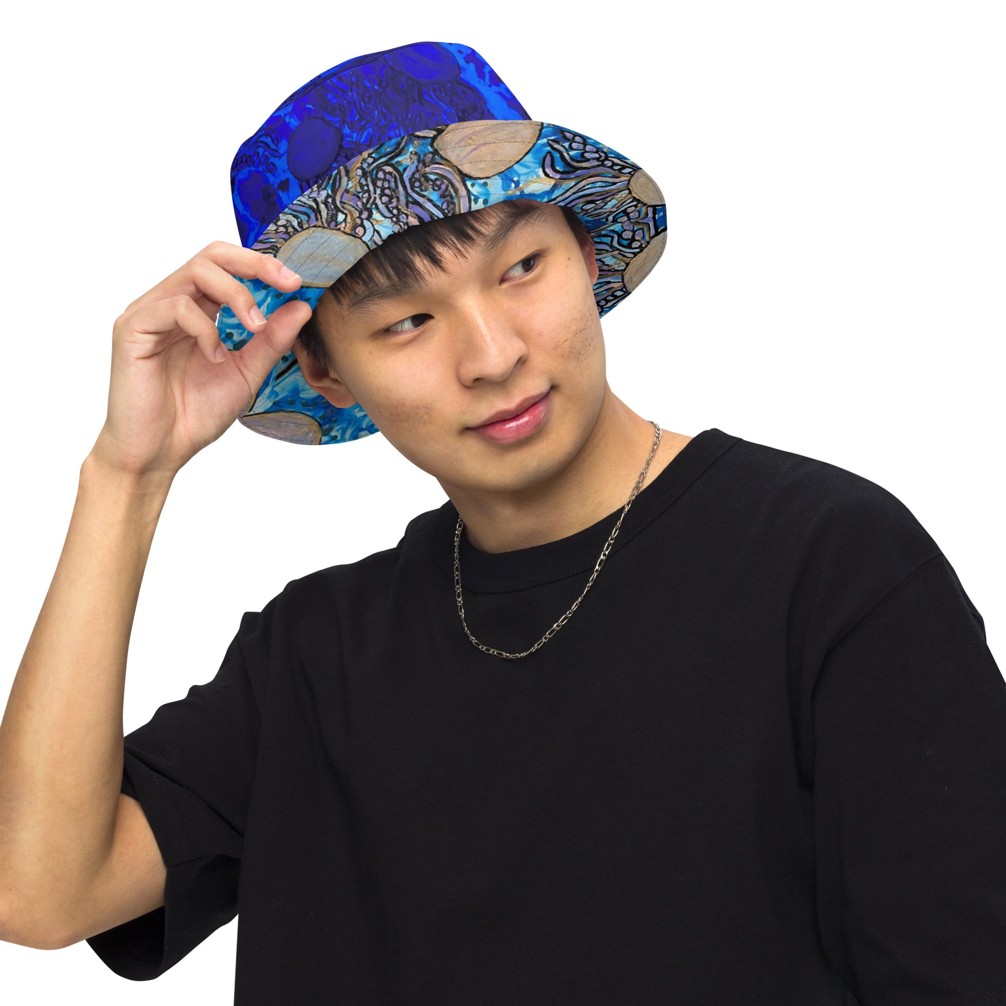 Aura in the Abyss - Reversible bucket hat - Glow N Flow Studio 777