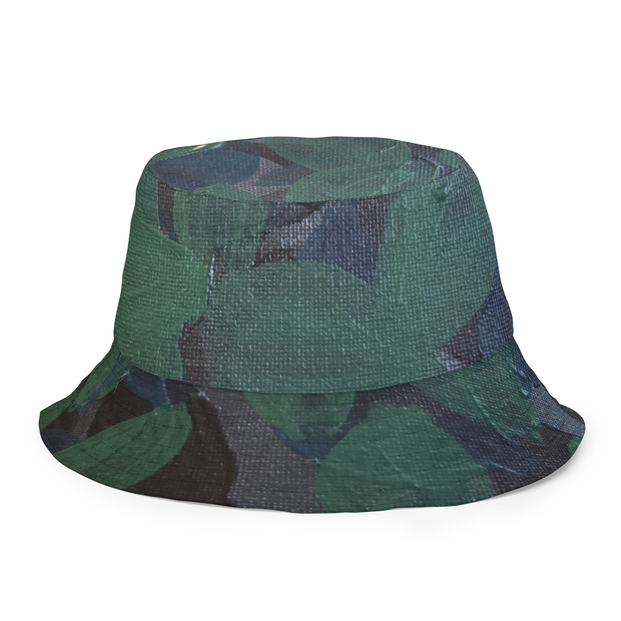 Hydrangeas of the Heart/ orange leaves - Reversible bucket hat - Glow N Flow Studio 777