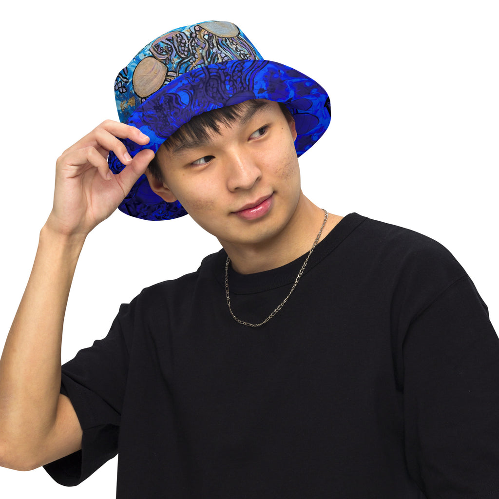 Aura in the Abyss - Reversible bucket hat - Glow N Flow Studio 777