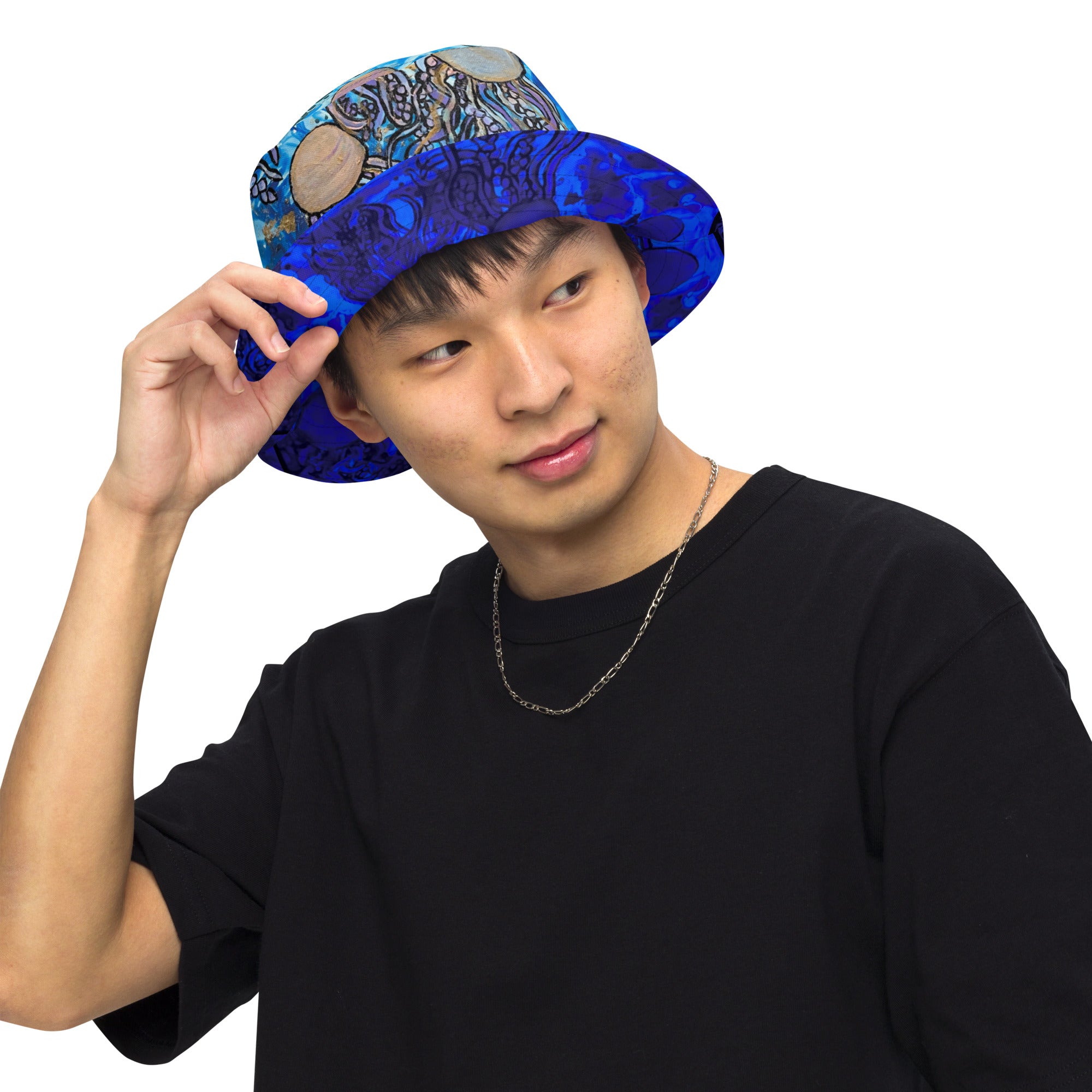 Aura in the Abyss - Reversible bucket hat - Glow N Flow Studio 777