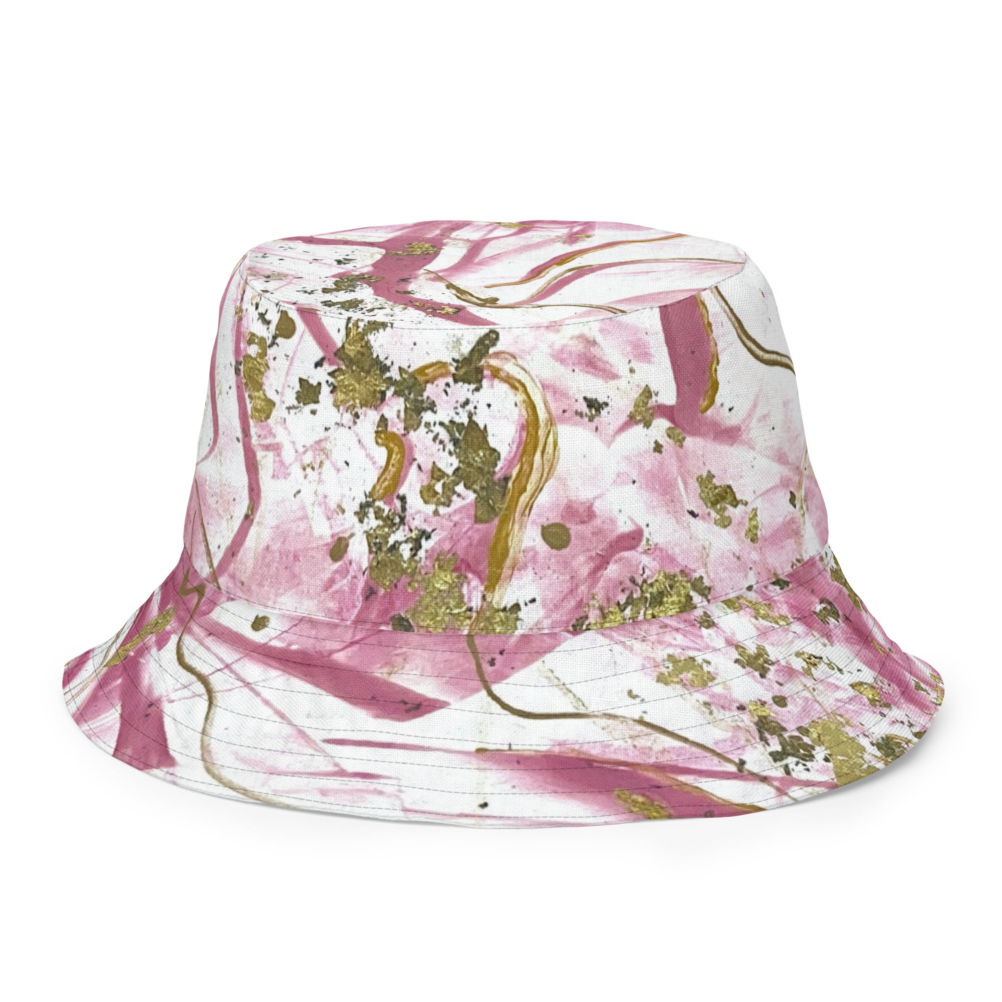 Golden Unraveling - Reversible bucket hat - Glow N Flow Studio 777