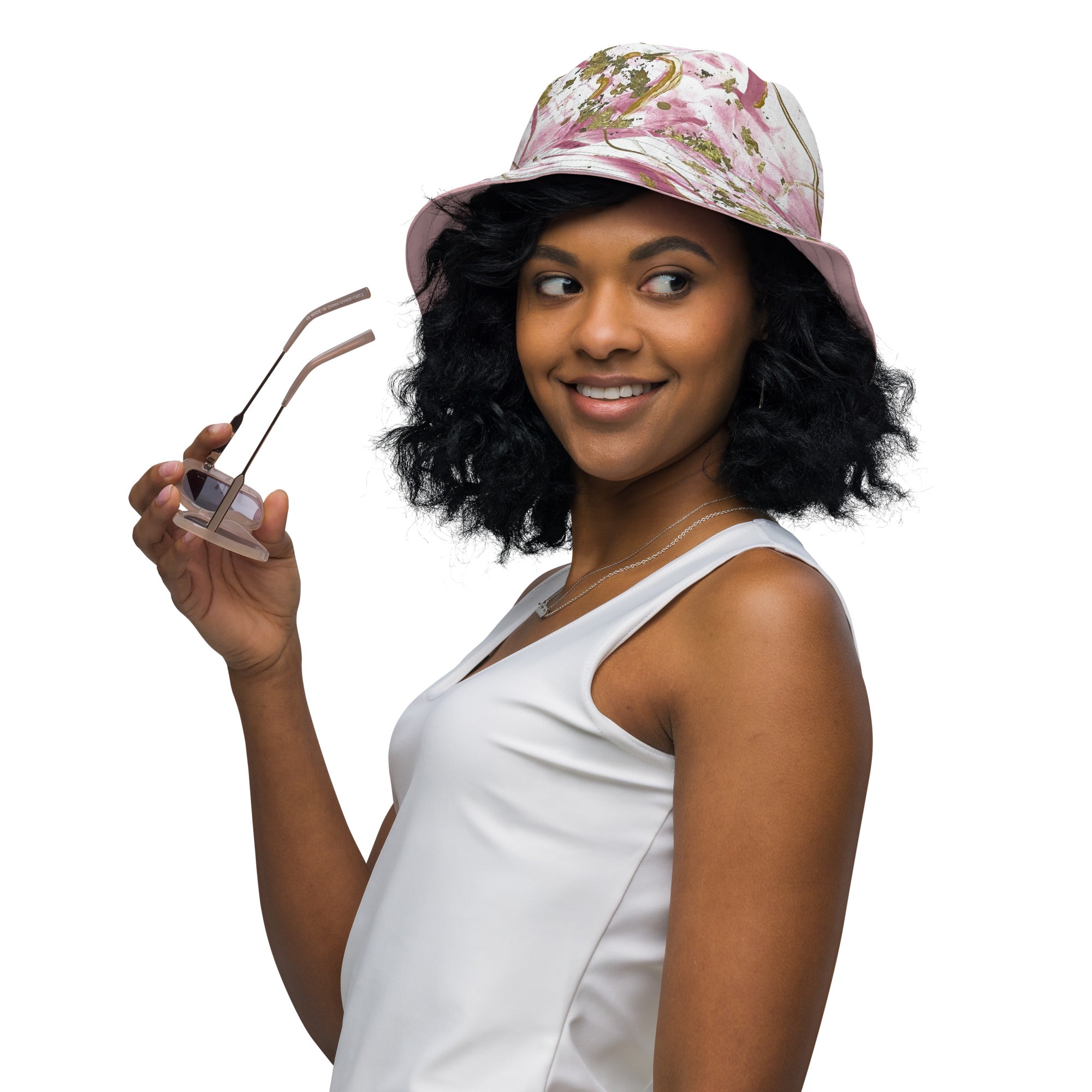 Golden Unraveling - Reversible bucket hat - Glow N Flow Studio 777