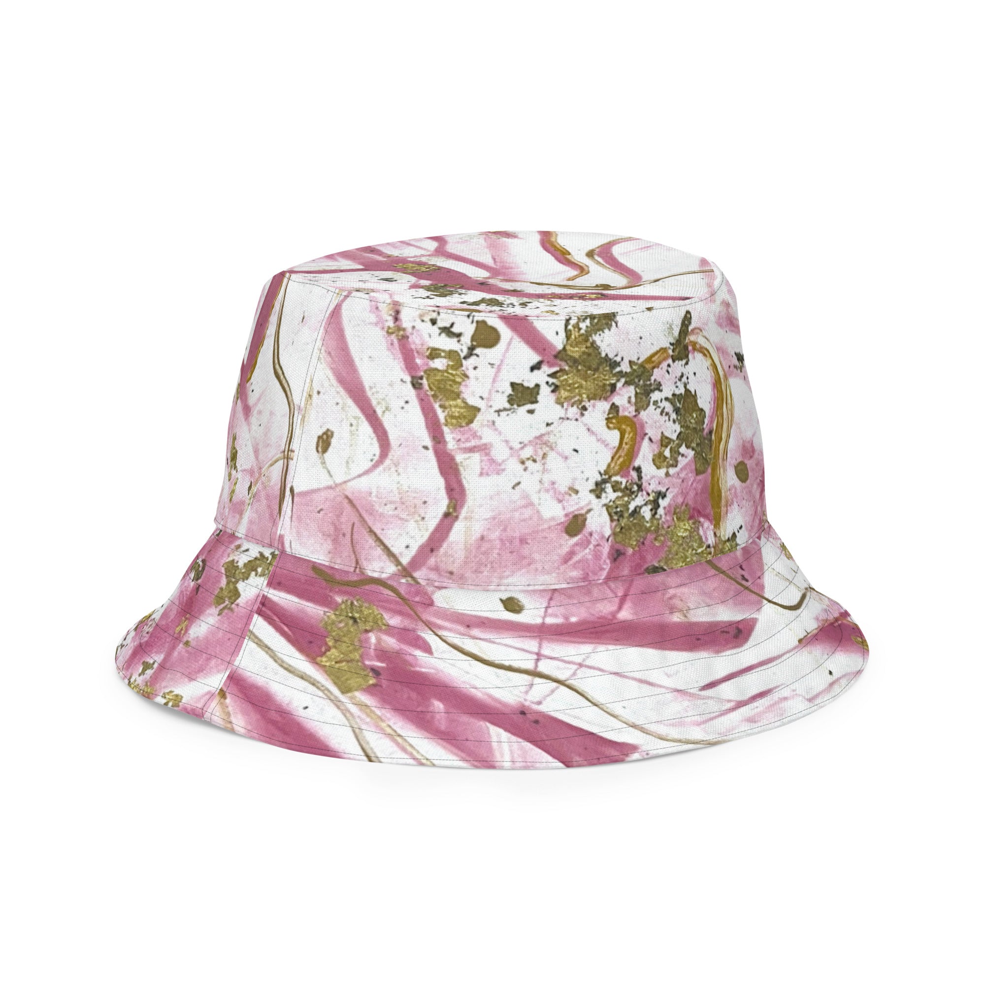Golden Unraveling - Reversible bucket hat - Glow N Flow Studio 777
