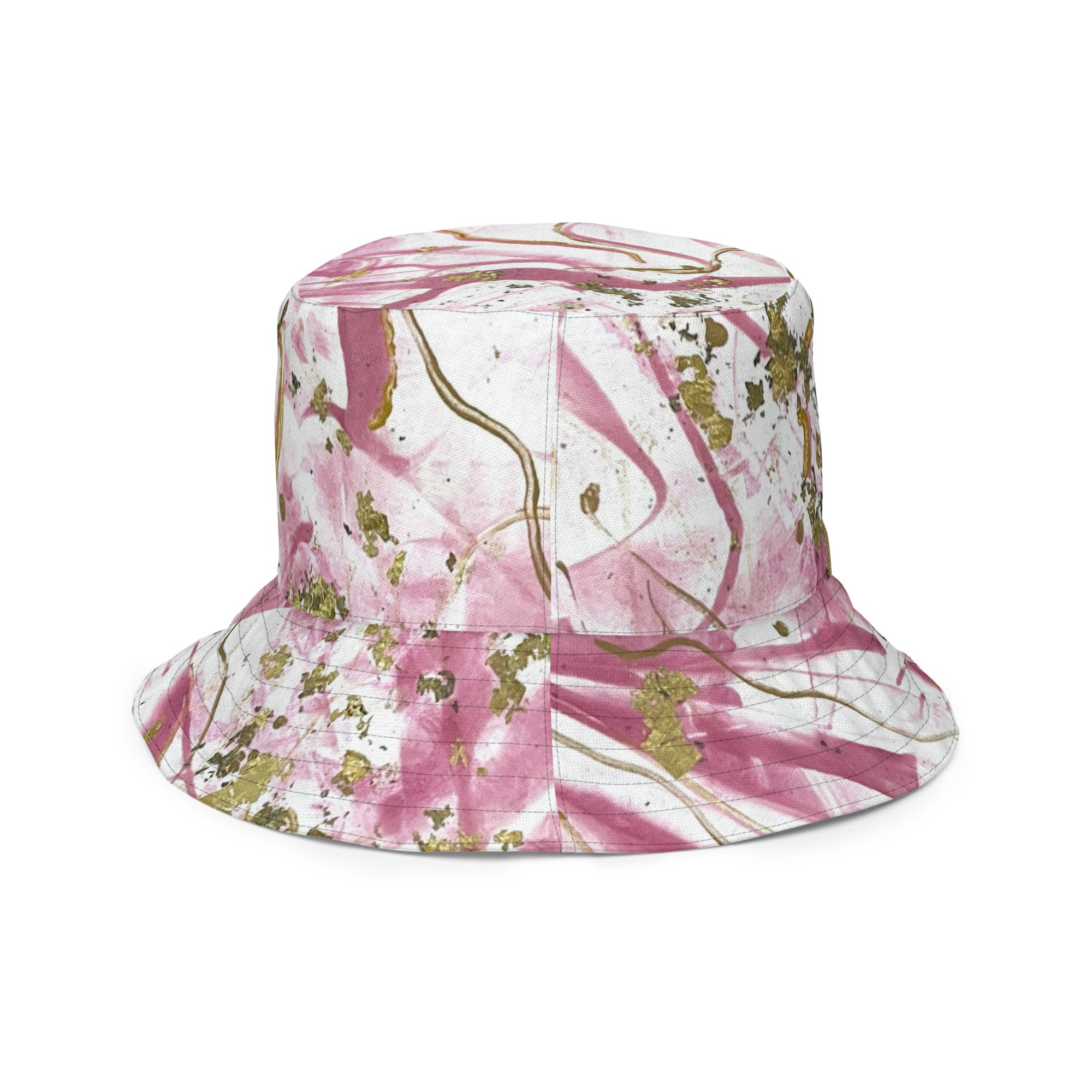 Golden Unraveling - Reversible bucket hat - Glow N Flow Studio 777