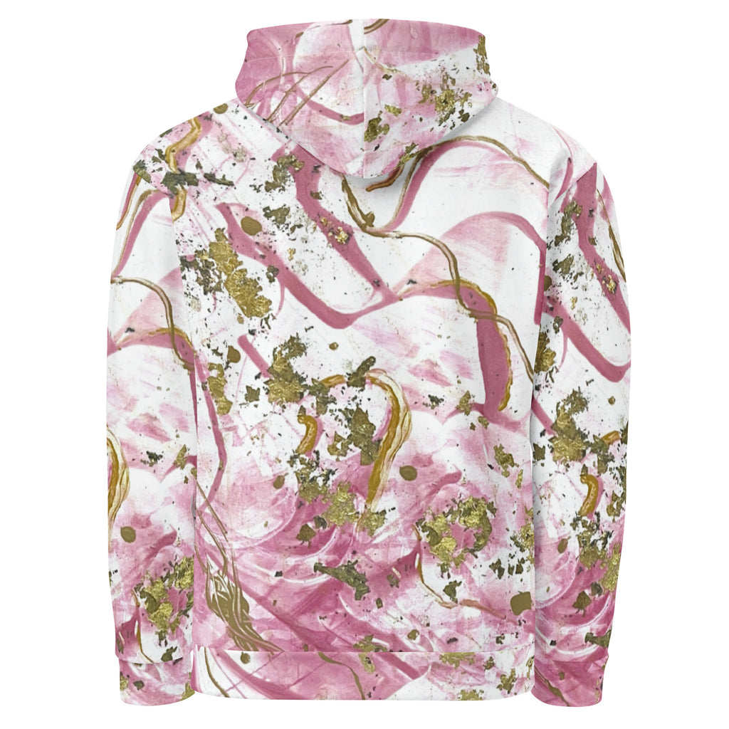 Golden Unraveling - Unisex cotton hoodie - Glow N Flow Studio 777
