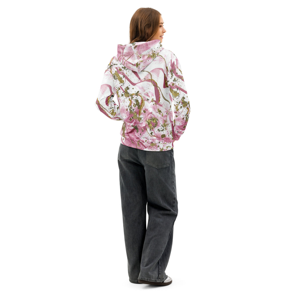Golden Unraveling - Unisex cotton hoodie - Glow N Flow Studio 777