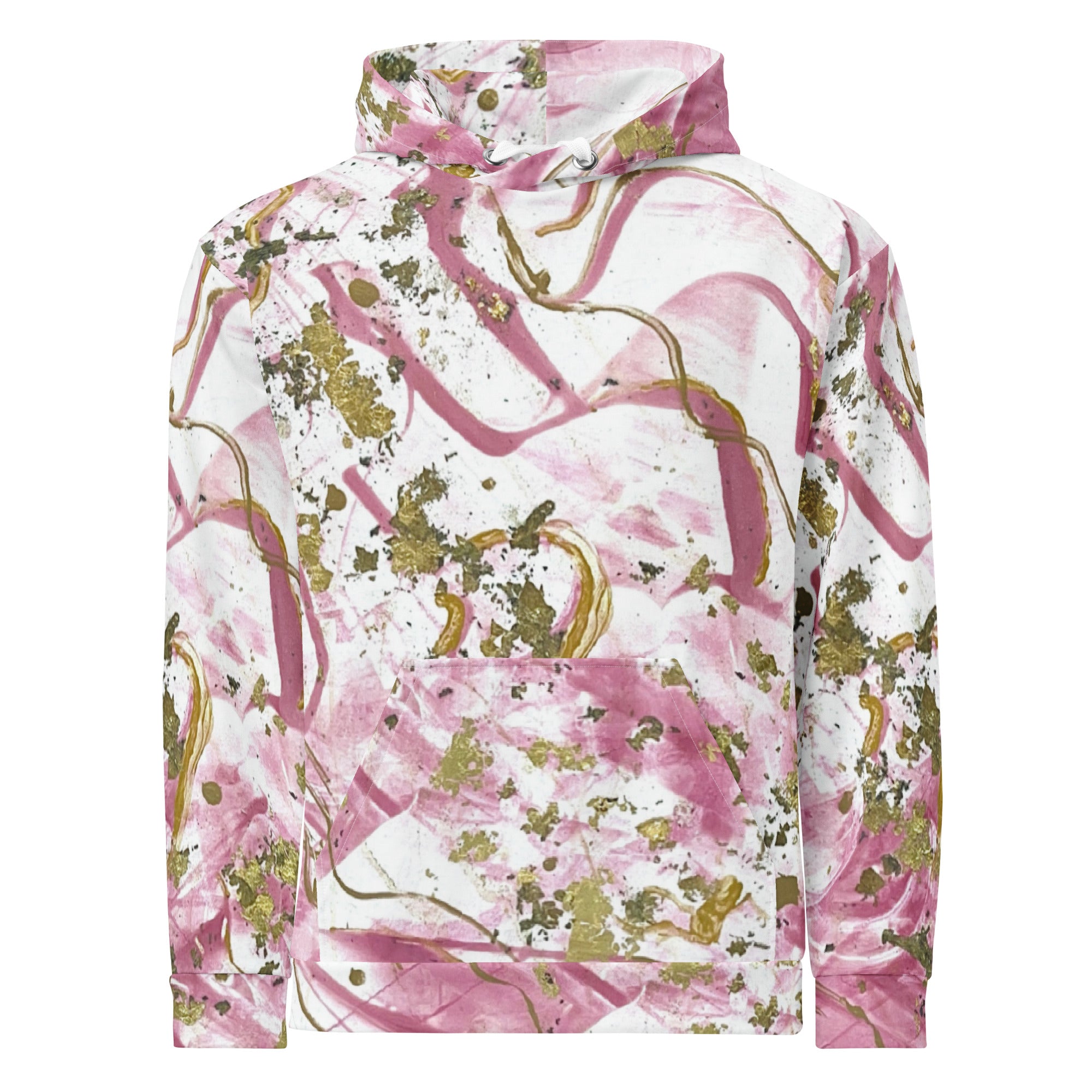 Golden Unraveling - Unisex cotton hoodie - Glow N Flow Studio 777