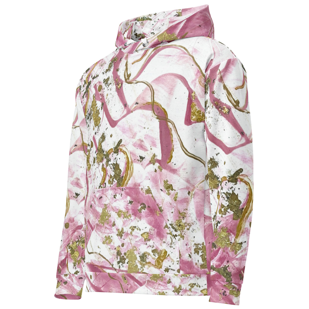 Golden Unraveling - Unisex cotton hoodie - Glow N Flow Studio 777