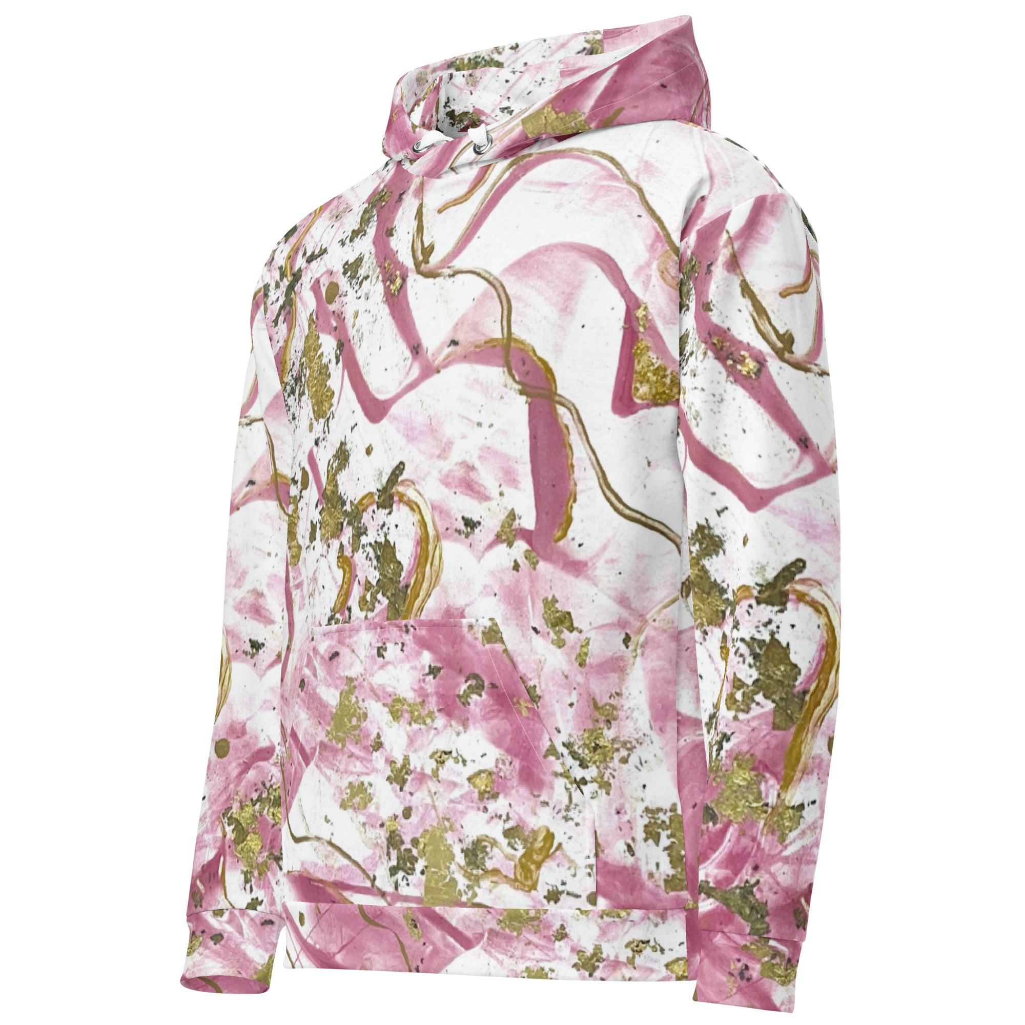 Golden Unraveling - Unisex cotton hoodie - Glow N Flow Studio 777