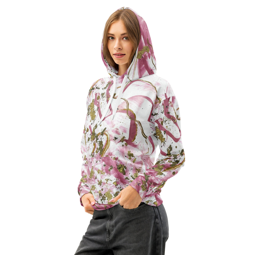 Golden Unraveling - Unisex cotton hoodie - Glow N Flow Studio 777