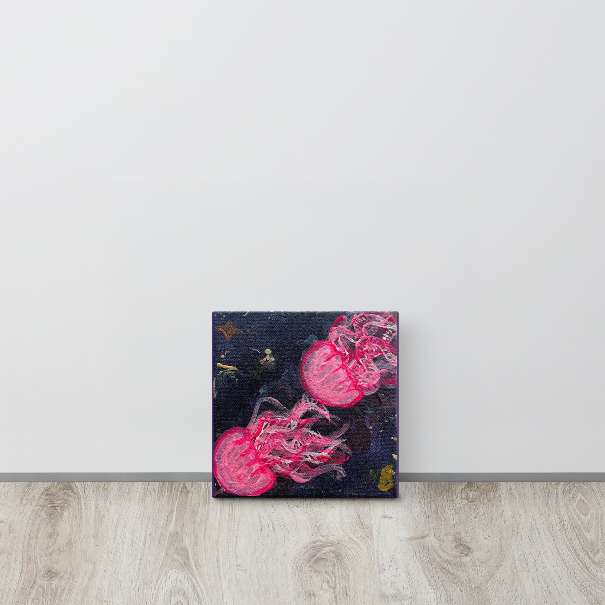Pink Glow Jellies - Canvas - Glow N Flow Studio 777