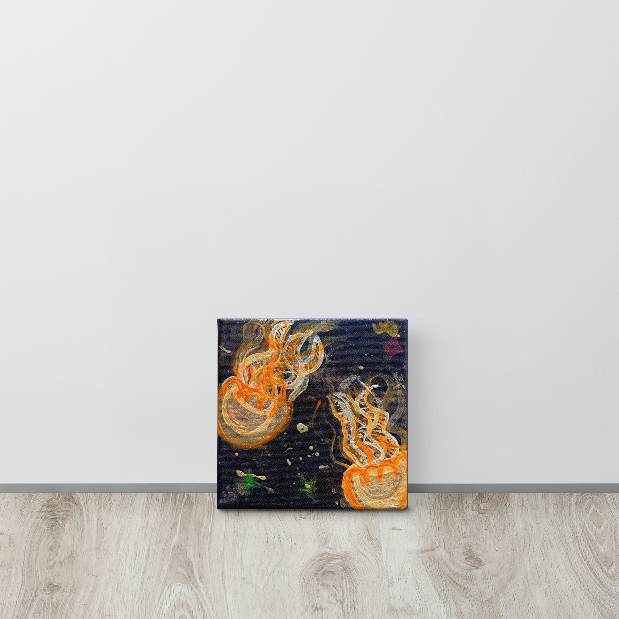 Orange Glow Jellies - Canvas - Glow N Flow Studio 777
