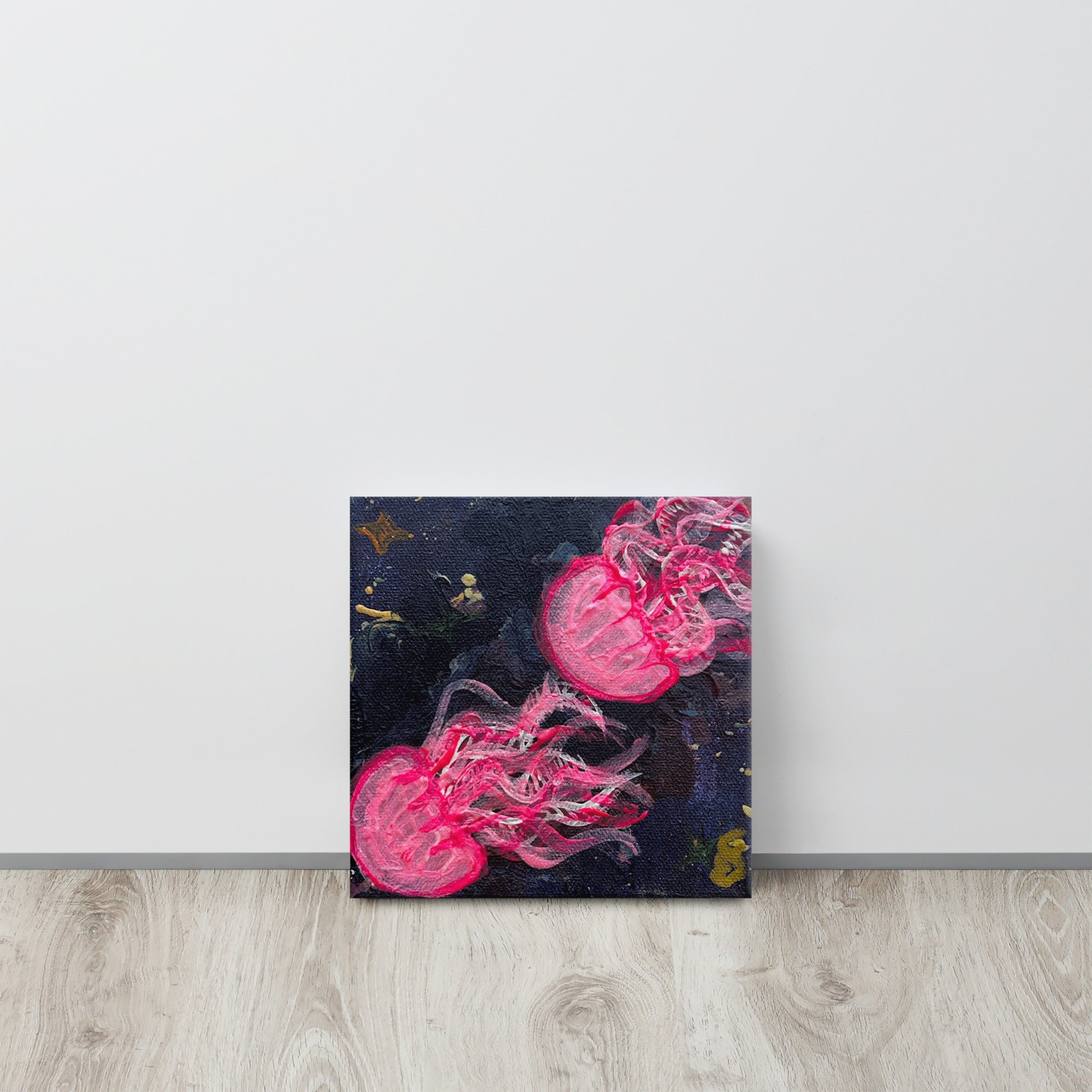 Pink Glow Jellies - Canvas - Glow N Flow Studio 777
