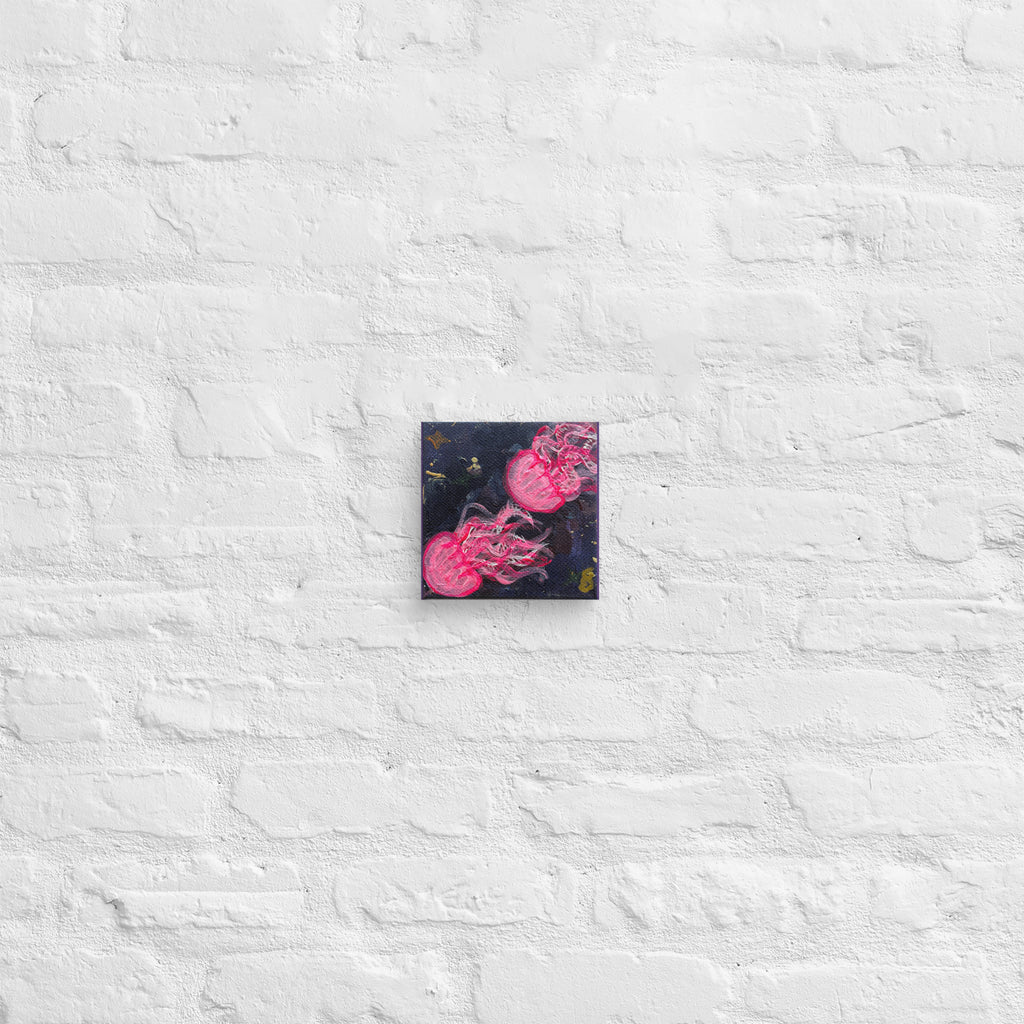Pink Glow Jellies - Canvas - Glow N Flow Studio 777