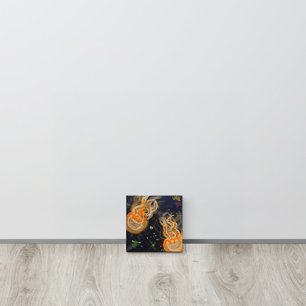 Orange Glow Jellies - Canvas - Glow N Flow Studio 777