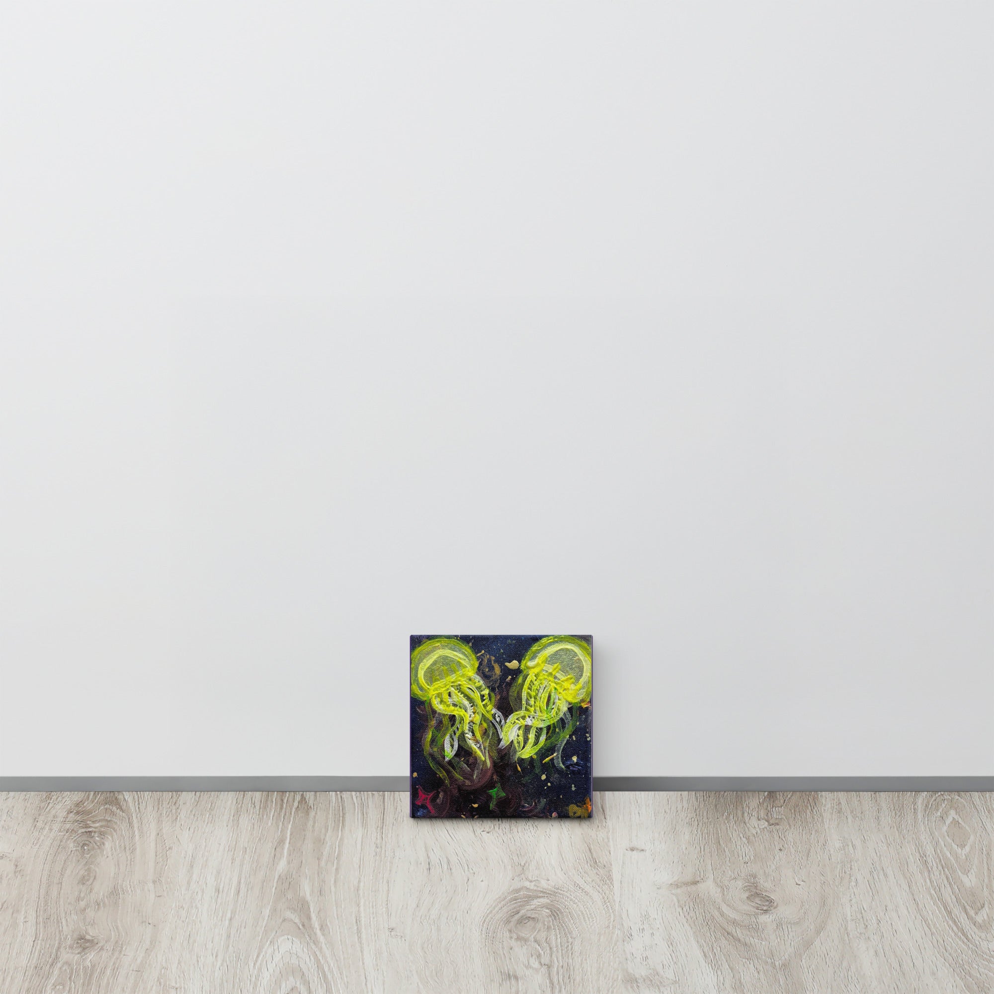 Yellow Glow Jellies - Canvas - Glow N Flow Studio 777