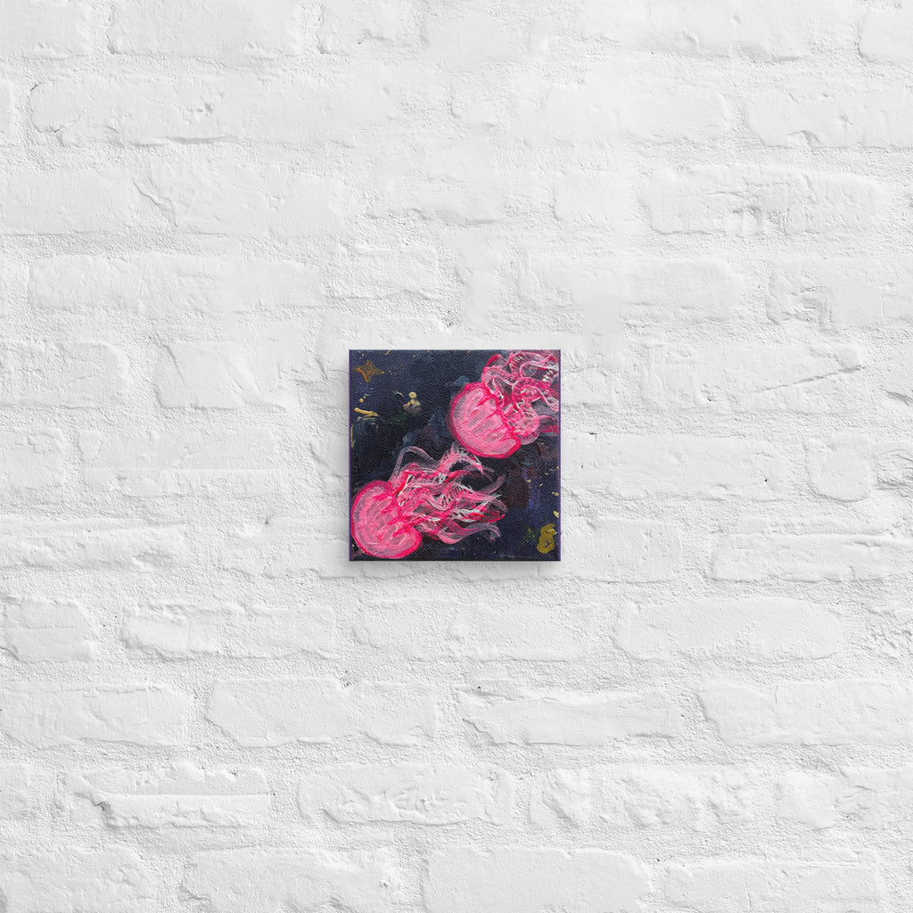 Pink Glow Jellies - Canvas - Glow N Flow Studio 777