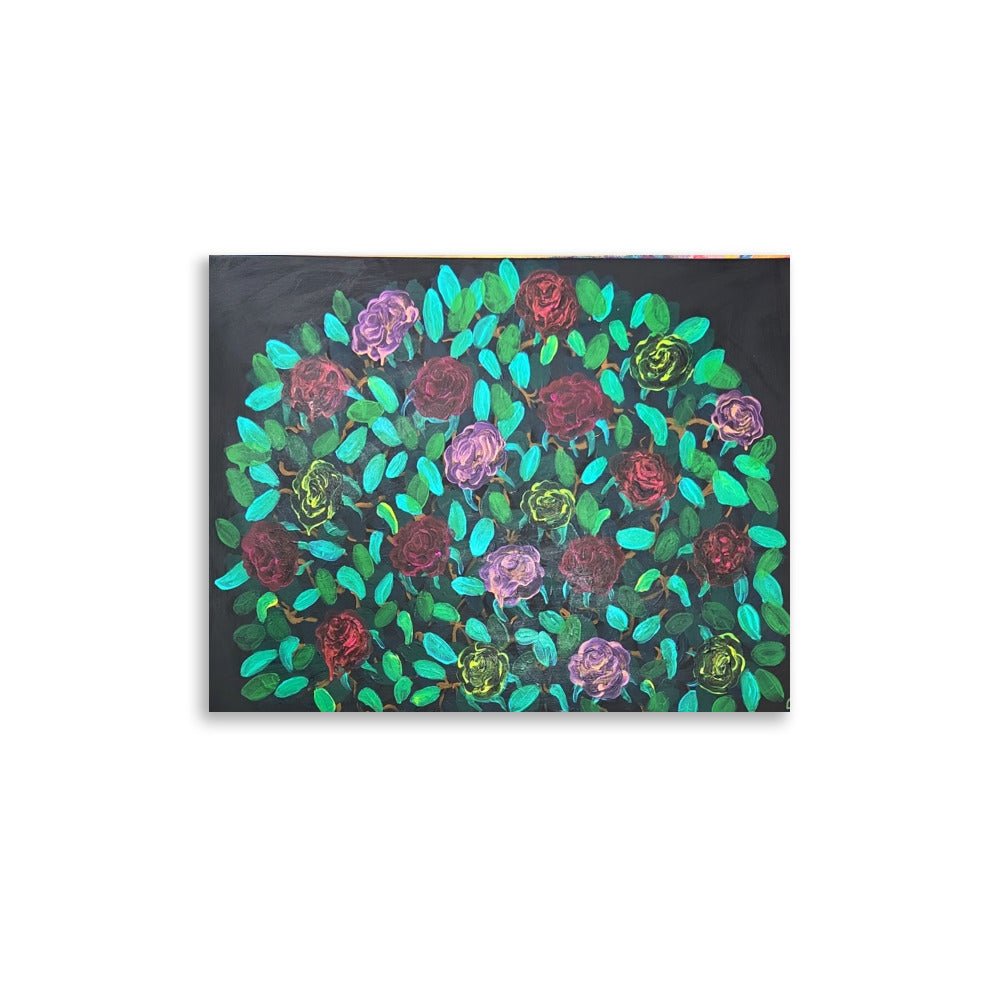Blacklight Blossoms - Poster - Glow N Flow Studio 777