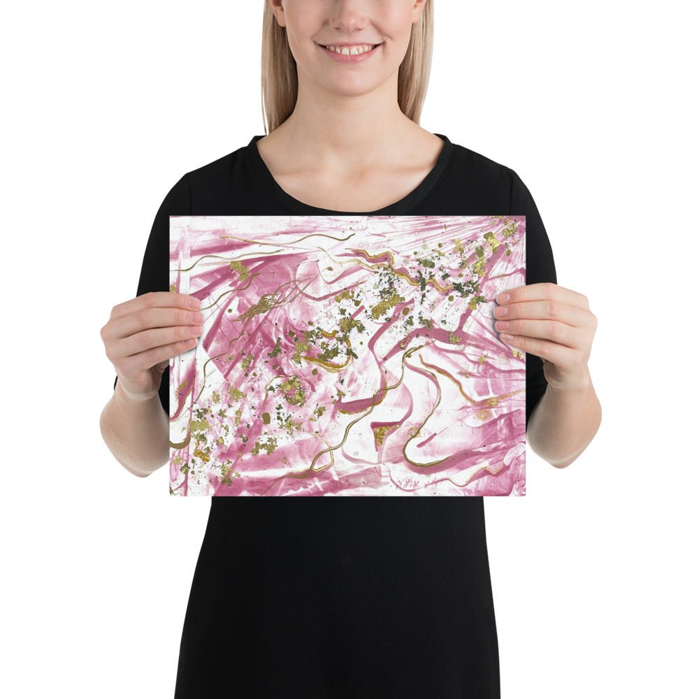 Golden Unraveling Poster - Glow N Flow Studio 777