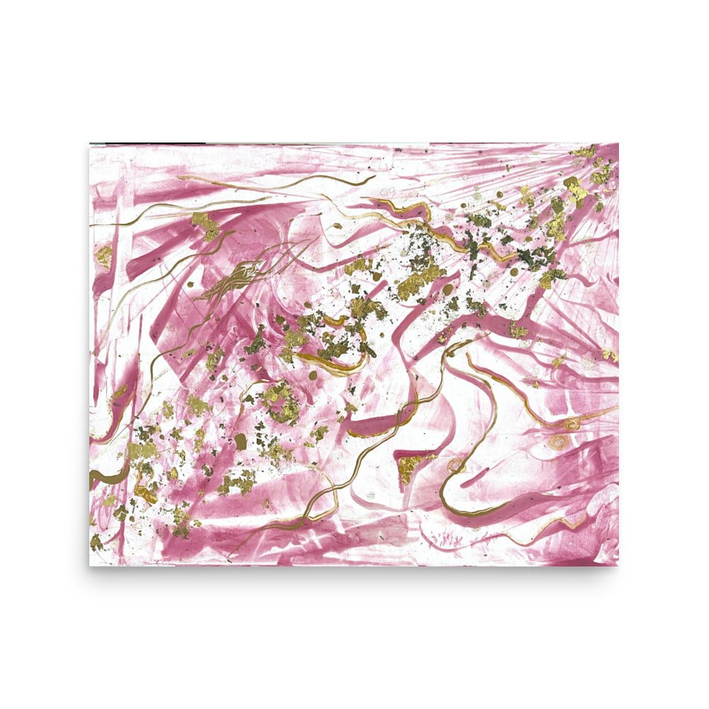 Golden Unraveling Poster - Glow N Flow Studio 777