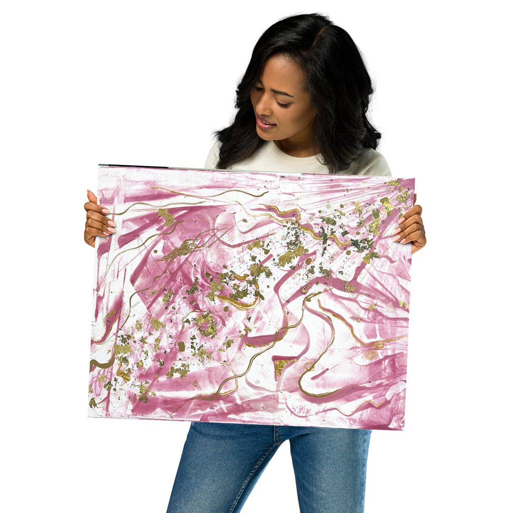 Golden Unraveling Poster - Glow N Flow Studio 777