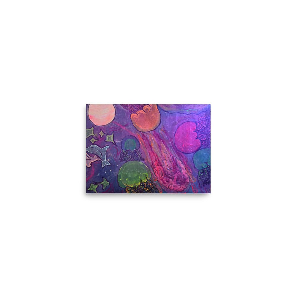Ocean in space - Poster - Glow N Flow Studio 777