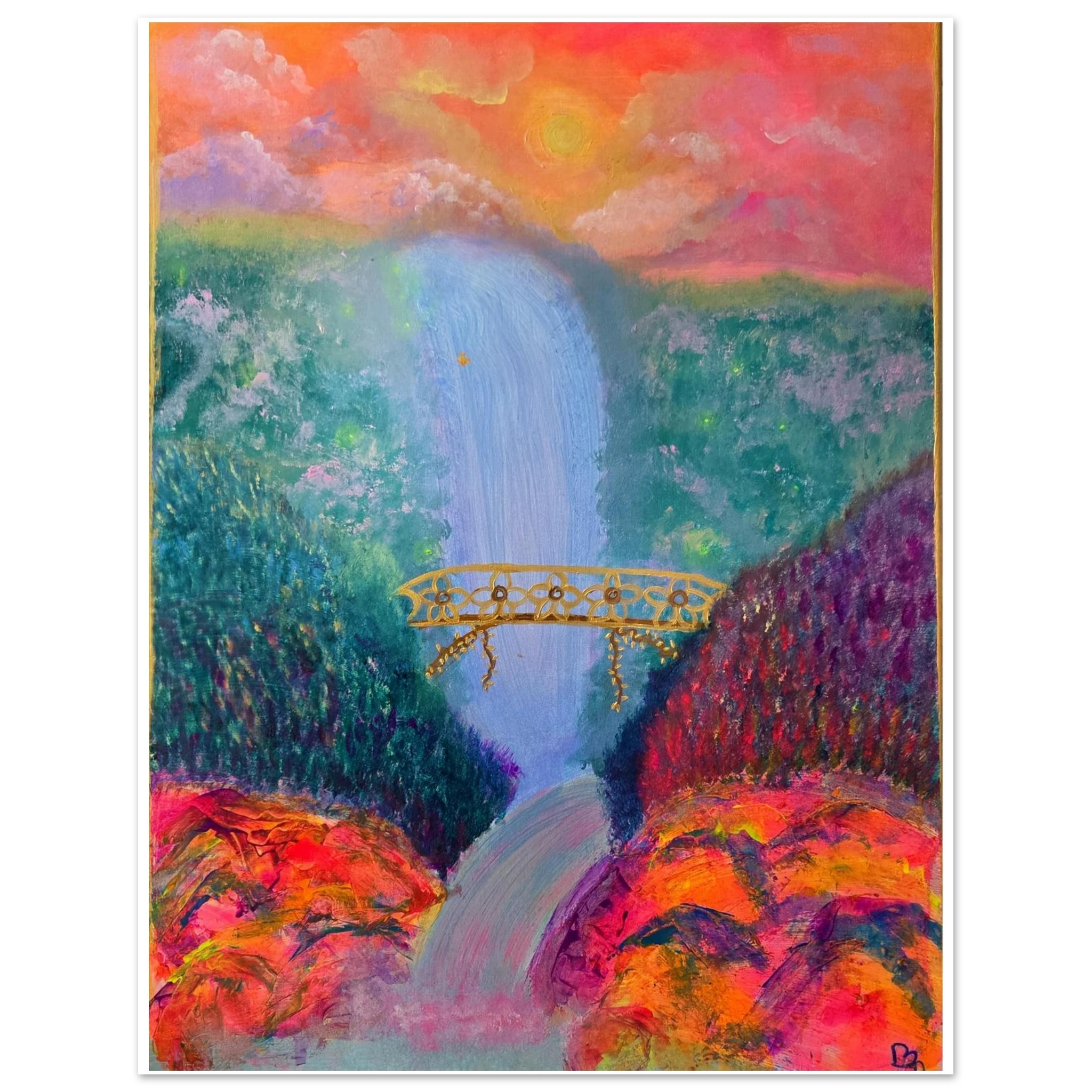 Everlasting glow : Premium Semi - Glossy Paper Poster - Glow N Flow Studio 777