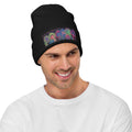 Dancing Fungi - Embroidered Beanie - Glow N Flow Studio 777