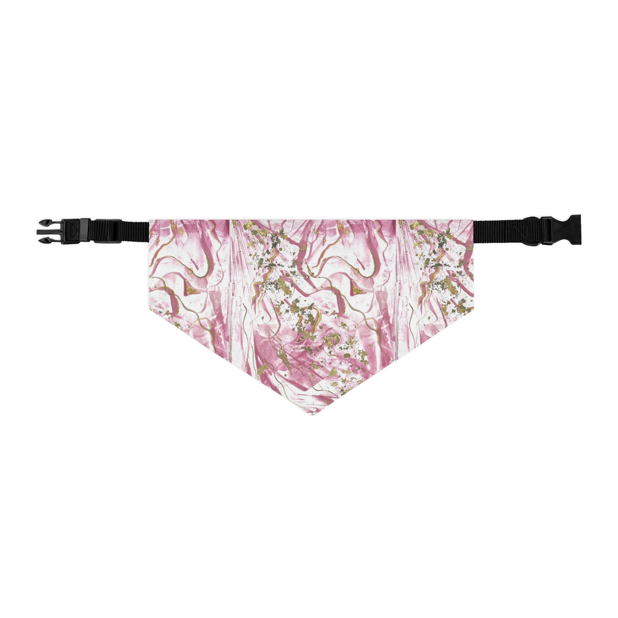 Golden Unraveling - Pet bandana collar - Glow N Flow Studio 777
