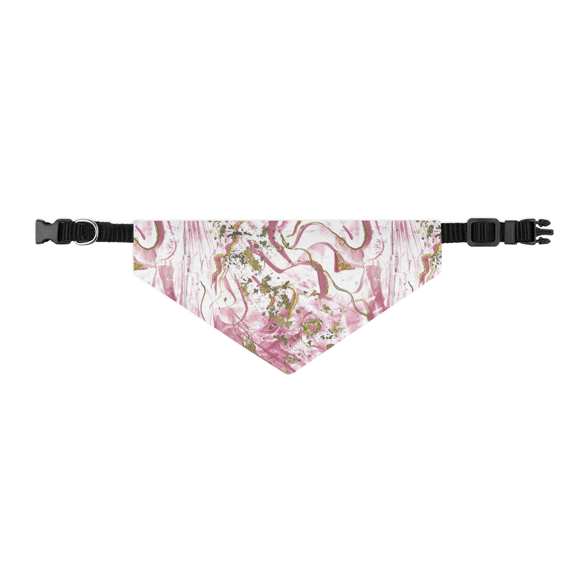 Golden Unraveling - Pet bandana collar - Glow N Flow Studio 777