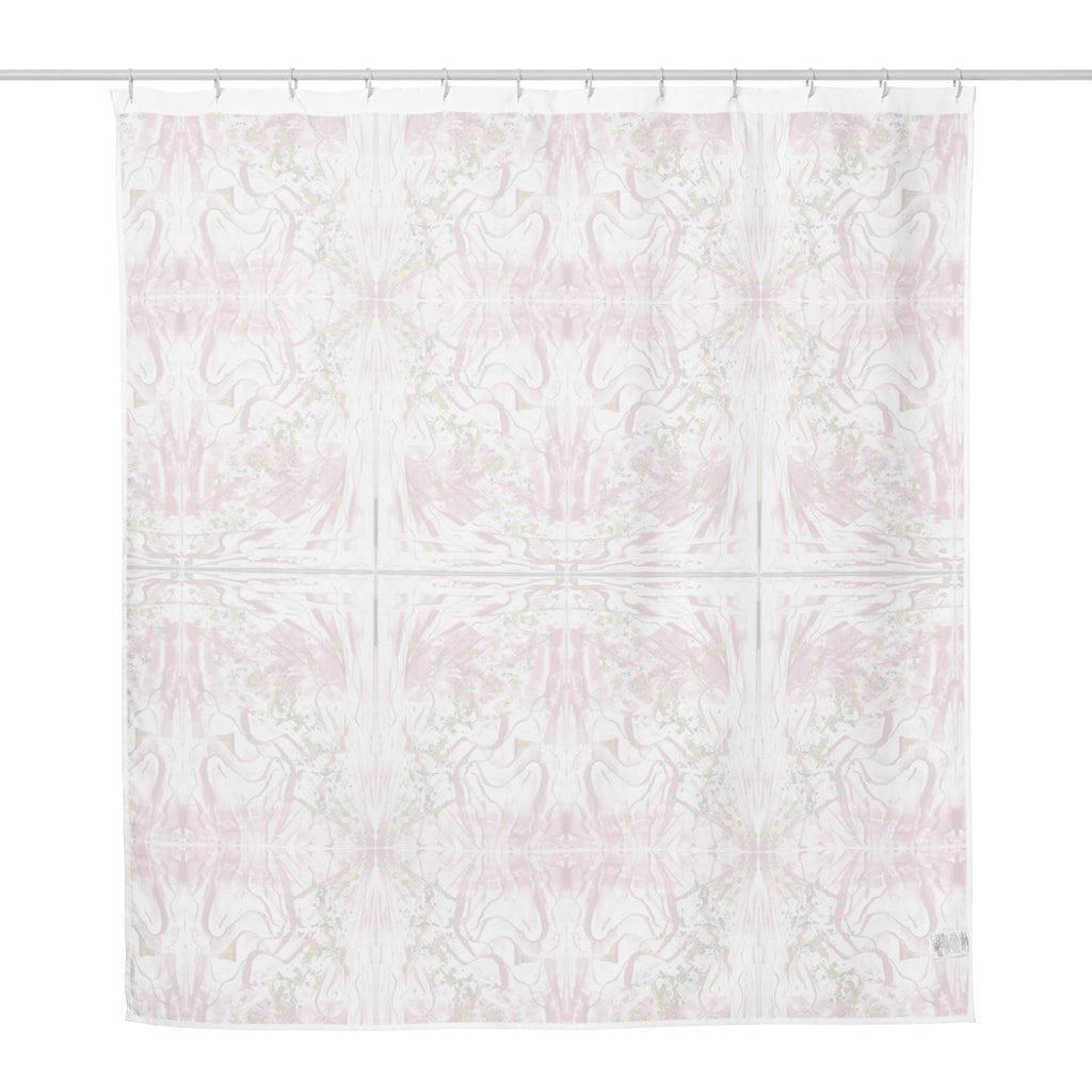 Golden Unraveling - Shower curtain - Glow N Flow Studio 777