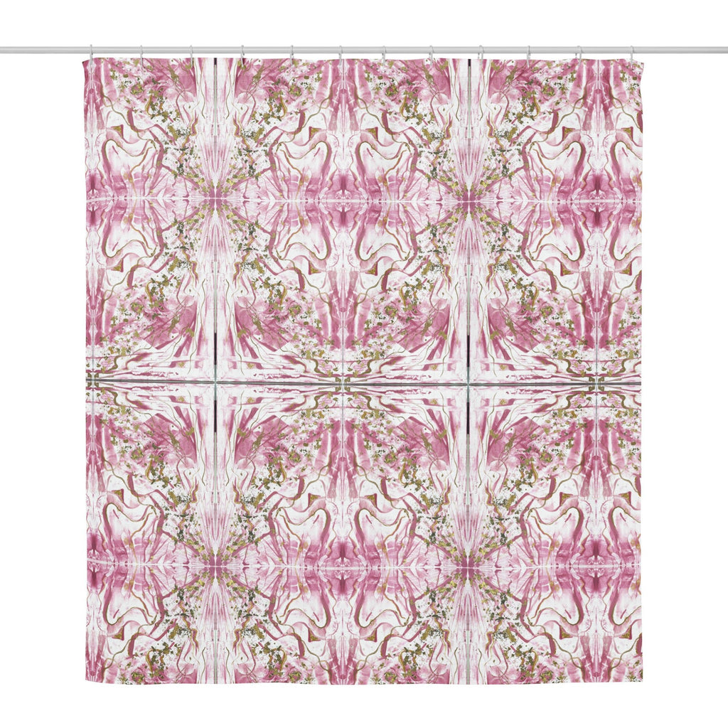 Golden Unraveling - Shower curtain - Glow N Flow Studio 777