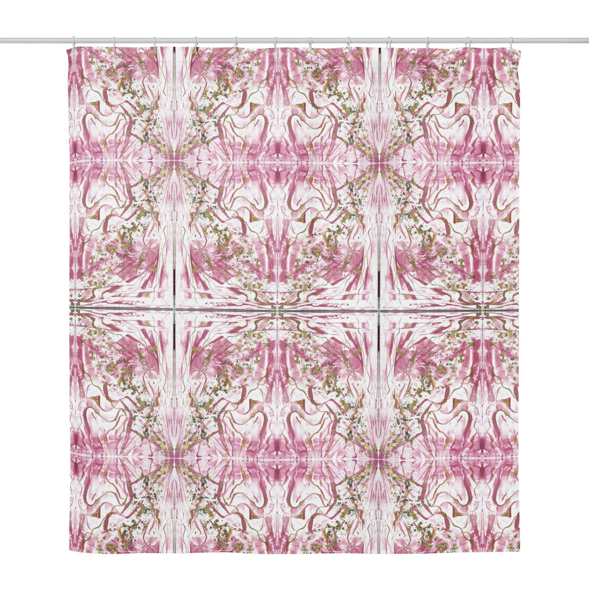 Golden Unraveling - Shower curtain - Glow N Flow Studio 777